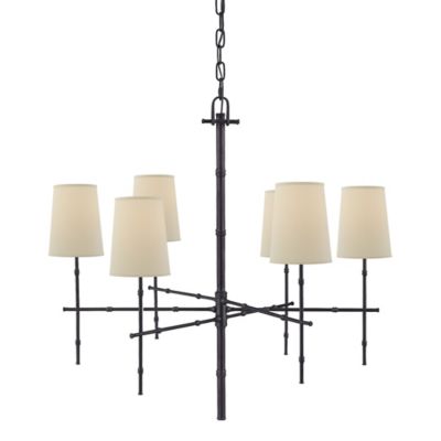 Grenol Chandelier (Bronze|Natural Percale) - OPEN BOX