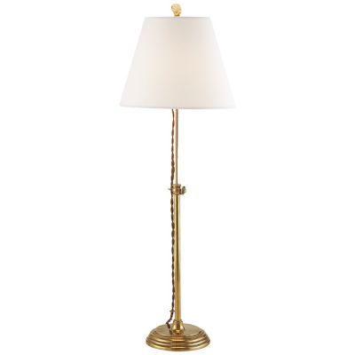 Wyatt Table Lamp (Hand-Rubbed Antique Brass|Linen)-OPEN BOX