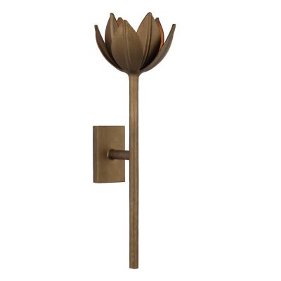 Alberto Tall Wall Sconce (Antique Bronze Leaf) - OPEN BOX