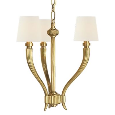 Ruhlmann Chandelier (Polished Nickel|Linen|Small) - OPEN BOX
