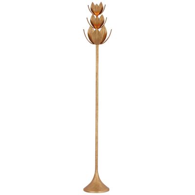 Alberto Torchiere LED Floor Lamp(Antique Gold Leaf)-OPEN BOX