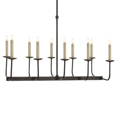 Linear Branched Chandelier (Bronze) - OPEN BOX