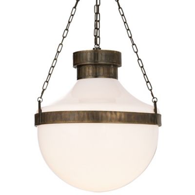 Modern Schoolhouse Pendant (Antique Brass) - OPEN BOX