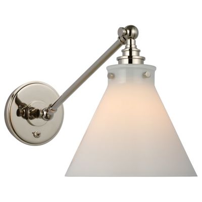 Parkington Wall Sconce (White|Polished Nickel) - OPEN BOX