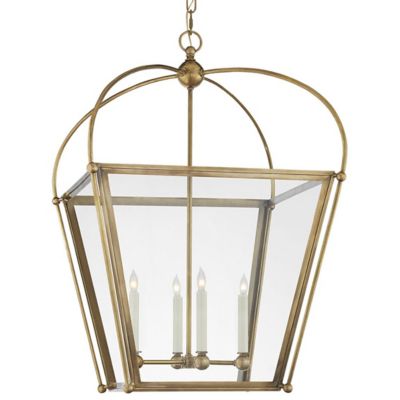 Riverside Square Pendant (Burnished Brass|Medium) - OPEN BOX