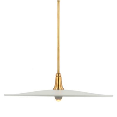 Truesdell LED Pendant (Antique Brass with White) - OPEN BOX
