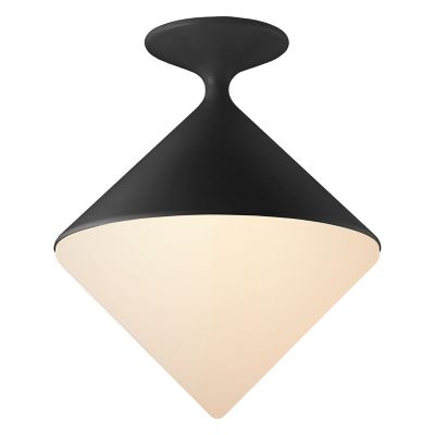 Sarnen Semi-Flushmount (Matte Black) - OPEN BOX