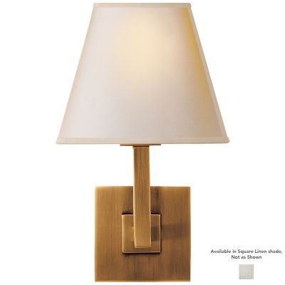 Architectural Wall Sconce (Antique Brass|Linen) - OPEN BOX
