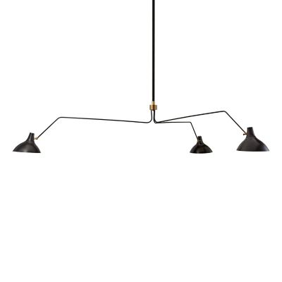Charlton Triple Arm Chandelier (Black|Extra Large)-OPEN BOX