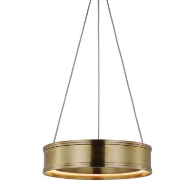Connery LED Ring Chandelier (Burnished Brass|14 In)-OPEN BOX