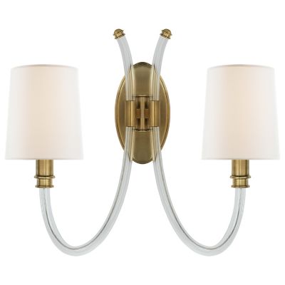 Clarice 2-Light Wall Sconce (Burnished Brass) - OPEN BOX