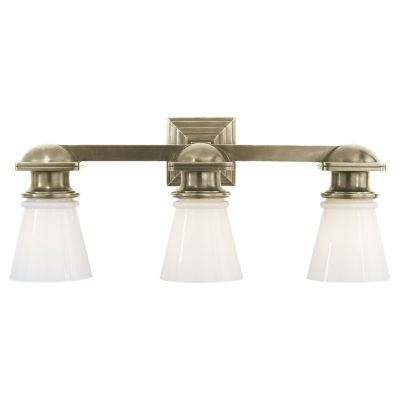 New York Subway Vanity Light (Nickel|3 Light) - OPEN BOX