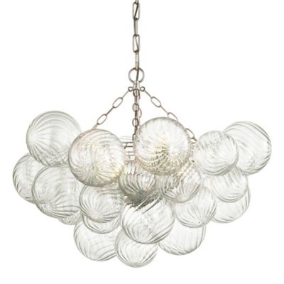 Talia Chandelier (Burnished Silver Leaf|Medium) - OPEN BOX