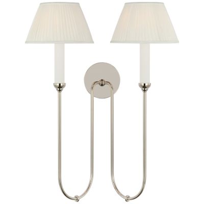 Ingela Double Wall Sconce (Polished Nickel) - OPEN BOX