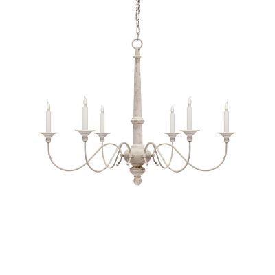 Country Chandelier (Belgian White|Small) - OPEN BOX