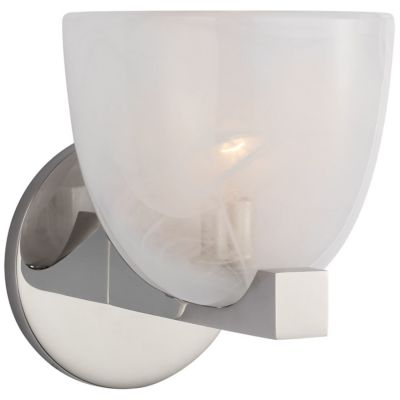 Carola Wall Sconce (White Strie|Polished Nickel) - OPEN BOX