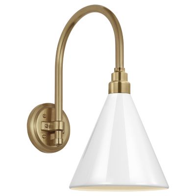Academy Arched 15 Inch Conical Savannah Outdoor Wall Sconce