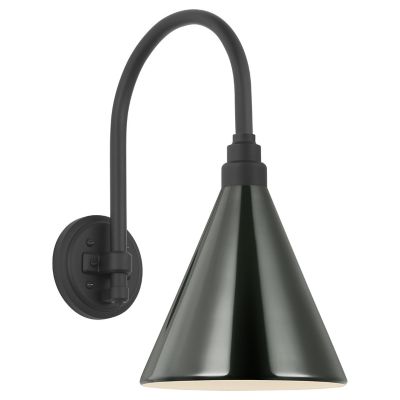 Academy Arched 15 Inch Conical Savannah Outdoor Wall Sconce