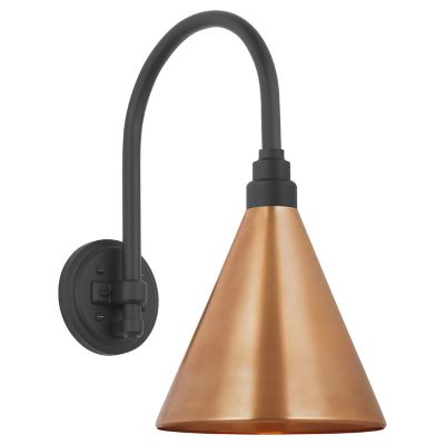 Academy Arched 15 Inch Conical Savannah Outdoor Wall Sconce