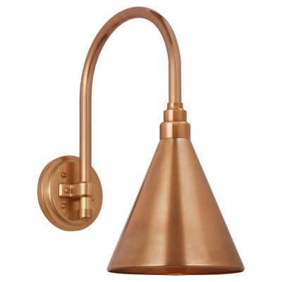 Academy Arched 15 Inch Conical Savannah Outdoor Wall Sconce