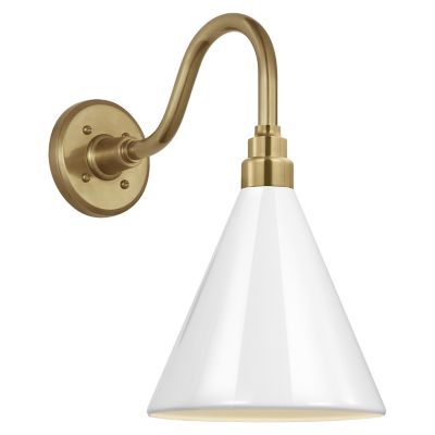 Academy Arched 15 Inch Conical Savannah Outdoor Wall Sconce