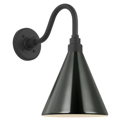 Academy Arched 15 Inch Conical Savannah Outdoor Wall Sconce