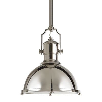 Country Industrial Pendant (Polished Nickel|Large)-OPEN BOX