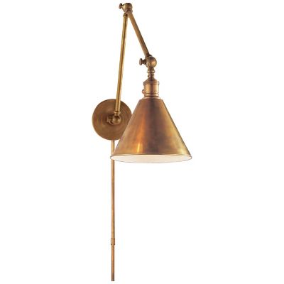 Boston Functional Double Arm Library Light (Brass)-OPEN BOX