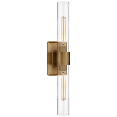 Presidio Petite Wall Sconce (Clear|Antique Brass) - OPEN BOX