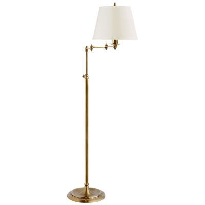 Triple Swing Arm Floor Lamp (Linen) - OPEN BOX