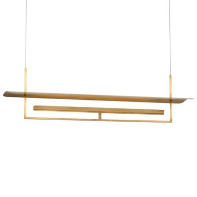 Tristan Reflector Linear Suspension (Antique Brass)-OPEN BOX