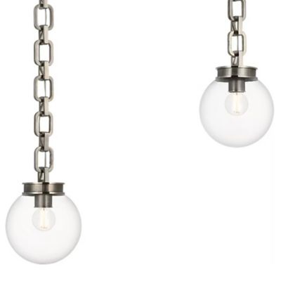Bellamy 2-Light Statement Chain Globe Pendant