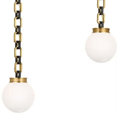 Bellamy 2-Light Statement Chain Globe Pendant