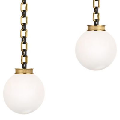 Bellamy 2-Light Statement Chain Globe Pendant