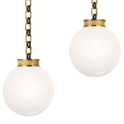 Bellamy 2-Light Statement Chain Globe Pendant