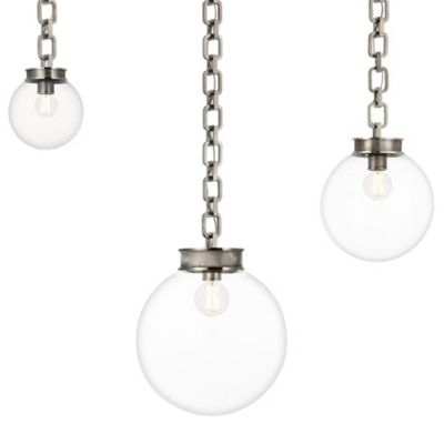 Bellamy 3-Light Statement Chain Globe Pendant