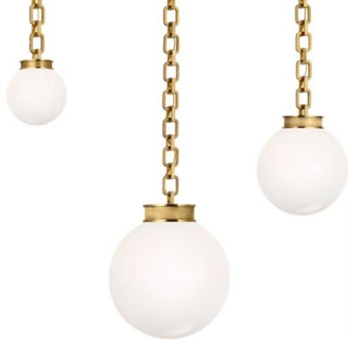 Bellamy 3-Light Statement Chain Globe Pendant