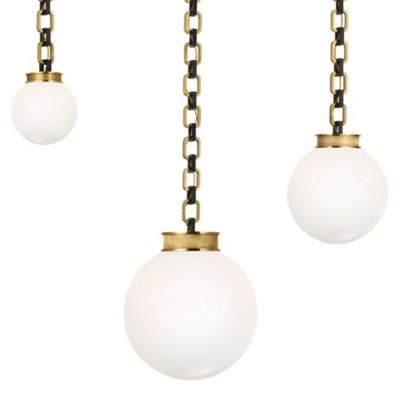 Bellamy 3-Light Statement Chain Globe Pendant