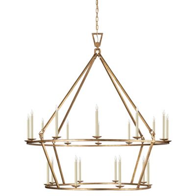 Darlana Two-Tiered Ring Chandelier (Gilded Iron|S)-OPEN BOX