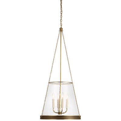 Reese Pendant (Brass|Clear Restoration Glass|20 In)-OPEN BOX