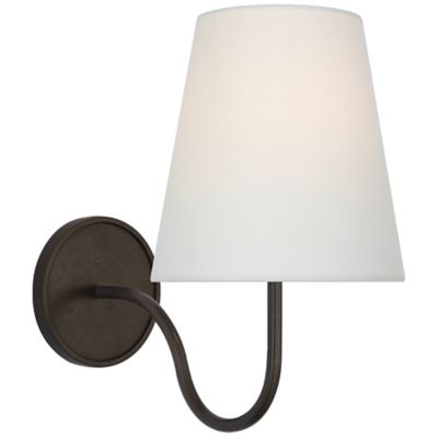 Lyndsie Wall Sconce (Aged Iron|Linen) - OPEN BOX