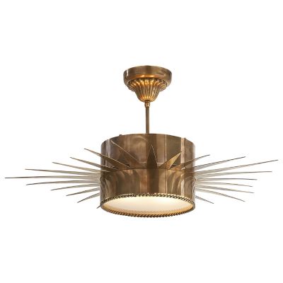 Soleil Semi-Flushmount (Antique Brass|Large) - OPEN BOX