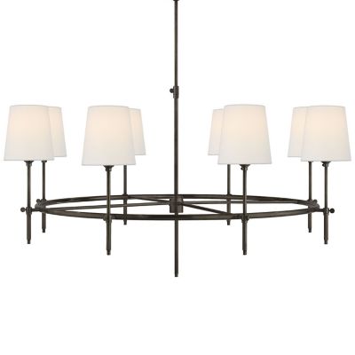Bryant Ring Chandelier (Bronze|Linen) - OPEN BOX