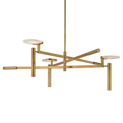 Melange Floating Disc LED Chandelier (Brass|45 In)-OPEN BOX