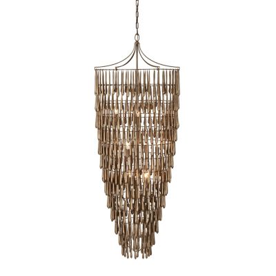 Vacarro Cascading Chandelier (Antique Bronze Leaf)-OPEN BOX