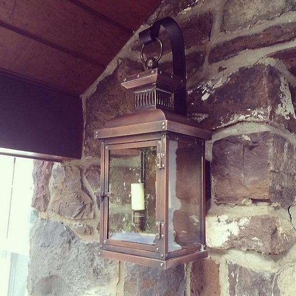 Suffork Scroll Arm Outdoor Wall Sconce