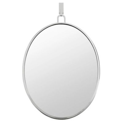 Stopwatch Oval Powder Room Mirror