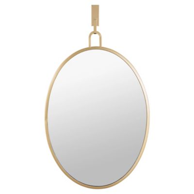 Stopwatch Oval Powder Room Mirror