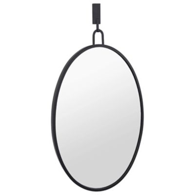 Stopwatch Oval Powder Room Mirror