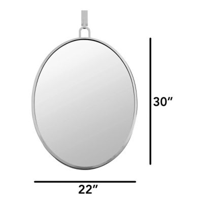 Stopwatch Oval Powder Room Mirror by Varaluz at